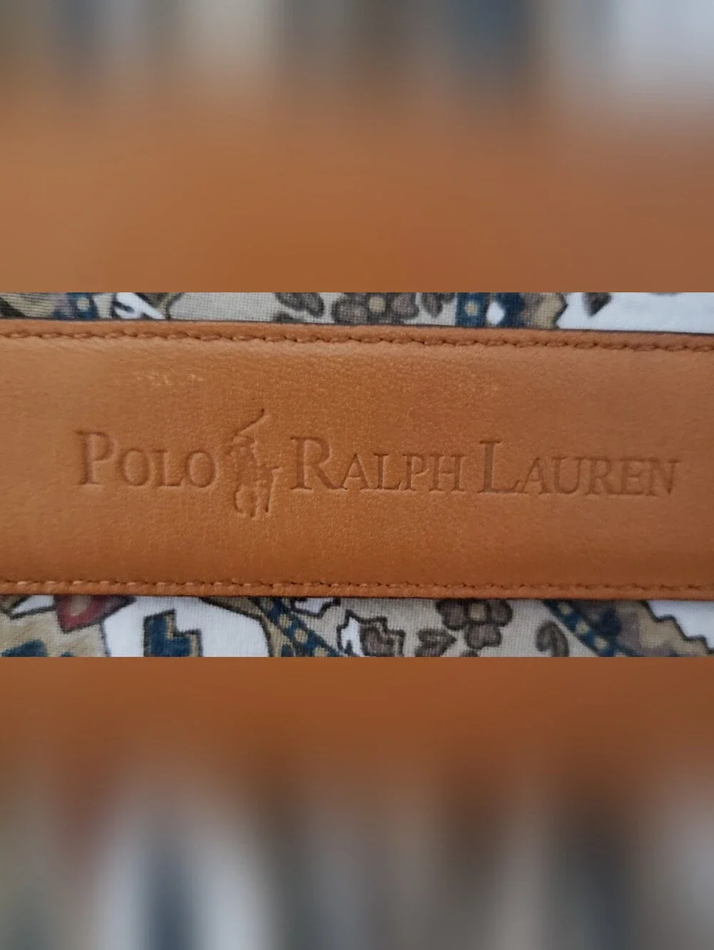 Polo Ralph Lauren Men's Brown Italian Leather Belt Size 42 Brass Buckle